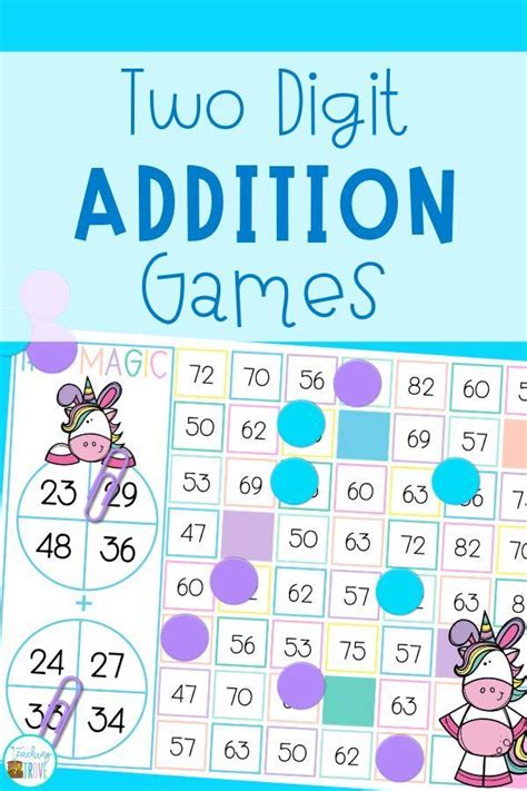 double digit addition game.